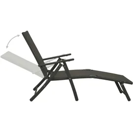 vidaXL Garten-Lounge-Set 3-tlg. schwarz