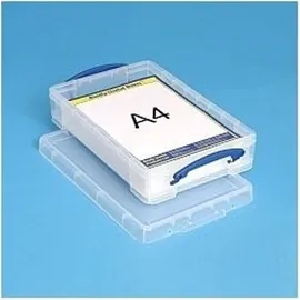 Really Useful Box Aufbewahrungsbox 39,5 x 25,5 x 8,8 cm 3-tlg. transparent