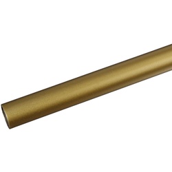 Gardinenstange LIEDECO "Power" Gardinenstangen Gr. L: 160 cm Ø 20 mm, 1 läufig, braun (vermessingt) Gardinen Vorhänge Gardinenstangen