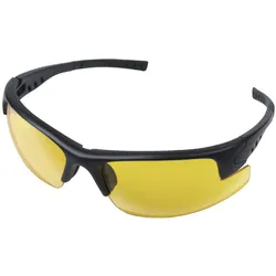 Wolfcraft Bildschirmschutzbrille Augenschutz Bügel gelb getönt Clip-on-Rahmen
