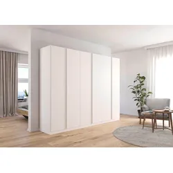 Drehtürenschrank RAUCH "Monostar", weiß (alpinweiß), B:271cm H:210cm T:54cm, Holzwerkstoff, Schränke, mit umfangreicher Innenausstattung