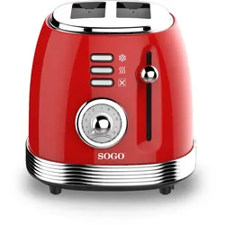 SOGO RETRO Serie Toaster rot