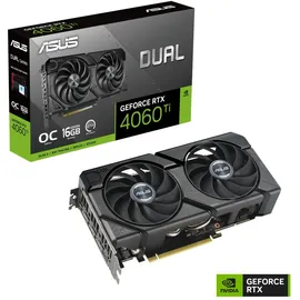 Asus Dual GeForce RTX 4060 Ti EVO OC Edition 16GB GDDR6 - Silber