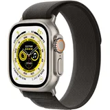 Apple Watch Ultra GPS+Cellular 49 mm Titaniumgehäuse, Trail Loop schwarz/grau M/L