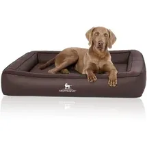 Knuffelwuff Hundebett Hampstead XXL 120 x 100 cm Braun