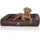 Knuffelwuff Hundebett Hampstead XXL 120 x 100 cm Braun