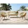 Beliani Lounge Set 3-tlg. Beige/Schwarz
