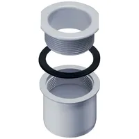 Inefa Ablaufstutzen zum Schrauben für Kastenrinne, PVC DN 50/NW