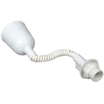 Kopp Schnurpendel für Lampenschirm, E27, mit ausziehbarer Leitung 40cm bis 120cm, weiß, 212301005