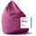 Lumaland Sitzsack Luxury XL Plus 85x65cm | Microvelours Beanbag extra weichem & robustem Stoff | Für Erwachsene & Kinder| Ideal geeignet für Kinderzimmer | Sessel & Stuhl Bean Bag [Pink]