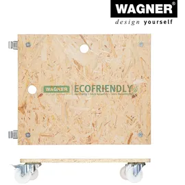 Wagner System GmbH WAGNER Transporthilfe OSB BIG 18 mm - 59 x 49 x 11 cm, Rollen Ø 75 mm, Feststeller, Tragkraft 250 kg - 20135401