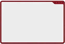 PLAYROOM Whiteboard PET (Polyethylenterephthalat) Rot