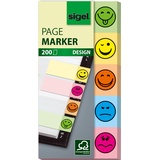 Sigel Haftmarker Design Smile HN502 50x100mm sortiert 5 St./Pack.
