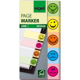 Sigel Sigel, Haftnotiz, Design Smile HN502 50x100mm sortiert 5 St./Pack.