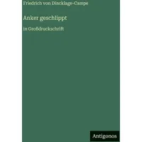 Antigonos Verlag Anker geschlippt: in Großdruckschrift