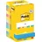 Post-it 8 + 4 GRATIS: Post-it® Energetic Collection Haftnotizen farbsortiert, 8 Blöcke + GRATIS 4 Blöcke