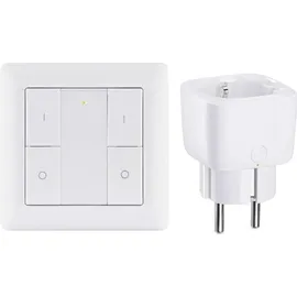 PAULMANN Smart Home Set Smart Plug + Wandtaster Home Steckdose Weiß