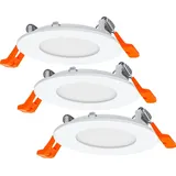 Osram HOMELIGHTING Downlight Slim Set 3 x 85mm 3000K 4099854445866 Einbau-Slim-Downlight mit integriertem Treiber 4.50 W 720 lm - Weiß