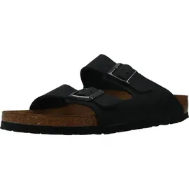Birkenstock Arizona Nubukleder geölt schmal schwarz 46