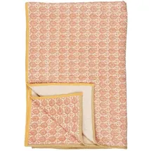 ib laursen Plaid Vigga mit Druck doppelt gewebt, in lila | Gr.: onesize