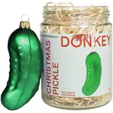 donkey products Weihnachtsgurke im Glas Donkey Products, Designer Donkey Creative Lab, 3x11x3 cm