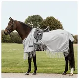 Waldhausen Fliegenausreitdecke Protect mit Fransen 155 cm Grau