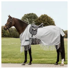 Waldhausen Fliegenausreitdecke Protect mit Fransen 155 cm Grau