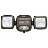 Mr. Beams Batterie-LED-Außenstrahler "MBN3000 NetBright" Braun vernetzbar mit Bewegungsmelder