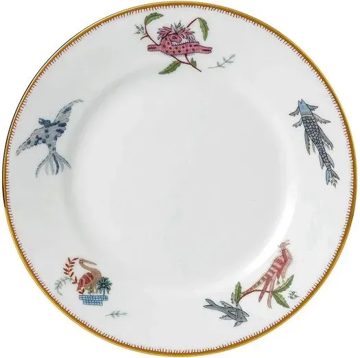 WEDGWOOD Kit Kemp Mythical Creatures Fein Bone China Salatteller mit 22K Goldbänderung, 20,3cm