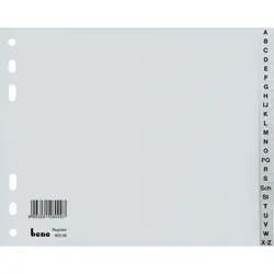Bene Register A-Z 93220 DIN A4 halbe Höhe PP 20-teilig