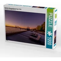 Calvendo Maritime Morgendämmerung in Kiel 1000 Teile Lege-Größe 64