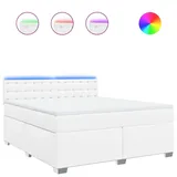 vidaXL Boxspringbett 180 x 200 cm Weiß