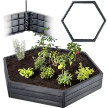 Kadax Hochbeet 150 x 75 x 75 cm Anthrazit
