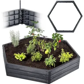 Kadax Hochbeet 150 x 75 x 75 cm Anthrazit