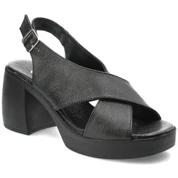 Schwarze Sandalen Armodo Modische Damenschuhe, 38