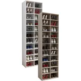 VCM Hinsol XL 52,4 x 183 x 30 cm 22 Fächer / weiß