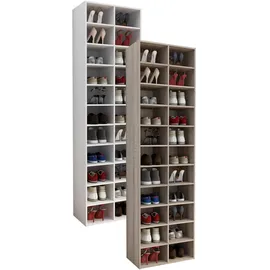 VCM Hinsol XL 52,4 x 183 x 30 cm 22 Fächer / weiß