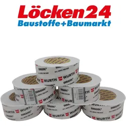 Würth Eurasol Folien Klebeband Dämmung Dampfbremsen Dampfsperre 6 Rollen