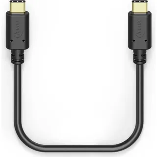 Hama Lade-/Datenkabel USB-C - USB-C - 0,2 m - Schwarz