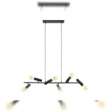 KAWOLA Hängeleuchte HAORA Hängelampe 6-flammig Metall schwarz