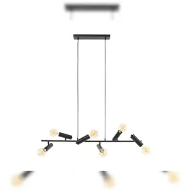 KAWOLA Hängeleuchte HAORA Hängelampe 6-flammig Metall schwarz