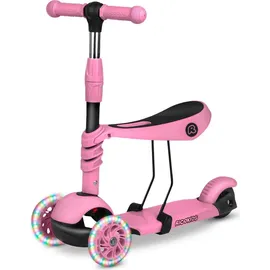 Ricokids Todi dreirädriger Tretroller - rosa