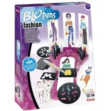 Lansay BLOPENS Fashion Mein Modeatelier Kreativset Zeichnen und Färben mit Pustestiften 8 Stifte 20 Schablonen