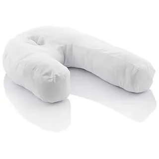 InnovaGoods U-Form Seitenschläferkissen 39 x 57 x 14 cm Weiß