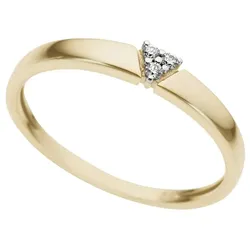 Diamantring »Schmuck Geschenk Gold 333 Damenring Goldring Diamant«, mit Brillanten, 37654928-17 gelbgoldfarben-weißgoldfarben 0,03 ct   P2 = erkennbare Einschlüsse