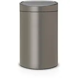 BRABANTIA Touch Bin New, recycle, 23+10 L Platinum