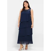 sheego Etuikleid Blau 54