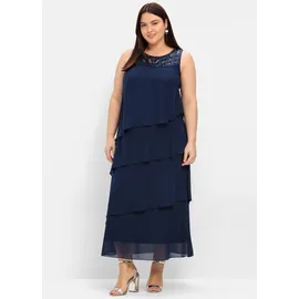 sheego Etuikleid Blau 54