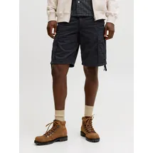 JACK & JONES Herren, CARGO SHORT JPSTCOLE FRANK CARGO Relaxed Fit 12291369 schwarz, M