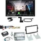 Kenwood DMX8021DABS Android Auto CarPlay Einbauset für Opel Vivaro Movano B